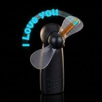 Ventilatore Portatile Programmabile con Logo Personalizzato e Display a Scorrimento LED, Alimentato a Batteria, per Feste e Promozioni