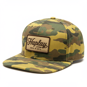 Регулируемая камуфляжная шапка в стиле хип-хоп Gorras, камуфляжная шляпа с пятью панелями, оптовая продажа, <span class=keywords><strong>5</strong></span> панельных шляп с плоскими полями, камуфляжная кепка - Product Image 1