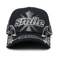 Gorras de Béisbol OEM Personalizadas de 5 Paneles Baez X Shifu 3.0 Astrogengar Azul, Gorras Deportivas de Gamuza de Ala Ancha B CROSS Barbas Hats X Ct