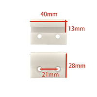 40*28mm Pince de guidage et butée de rail en plastique pour main courante d'escalator, Pièces de rechange pour escalator