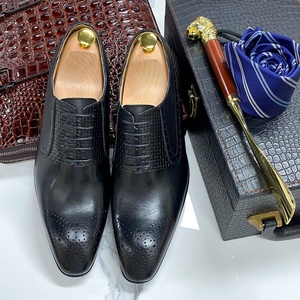 Zapatos Oxford de Último Diseño en Talla Grande, Venta Directa, Zapatos Casuales de Negocios Formales de Cuero Genuino para Hombre - Product Image 3