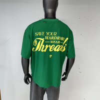 T-shirt streetwear 100 % coton MT1657, impression sérigraphique personnalisée, 220 GSM, t-shirt épais, ourlet effiloché, t-shirt déchiré