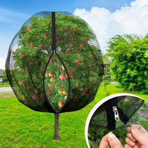 Sac en filet de protection moderne en nylon avec fermeture éclair pour fruits, légumes, arbres, raisins, anti-parasites et anti-oiseaux pour le jardinage - Product Image 6
