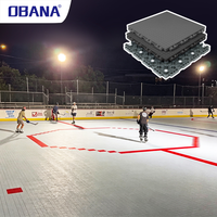 Dalles de sol de hockey emboîtables certifiées FIBA, écologiques et adaptées au bricolage - Système de dalles à clipser en PP, installation facile, utilisation intérieure et extérieure