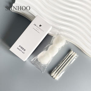 SANHOO, logotipo personalizado, caja blanca, embalaje, productos de hotel desechables ecológicos, juego de accesorios de lujo para Hotel Marriot Resort - Product Image 6