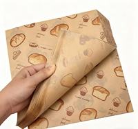 Papier sulfurisé personnalisé avec logo pour chocolat, bonbons, nourriture, hamburgers, sandwichs, cuisson, emballage