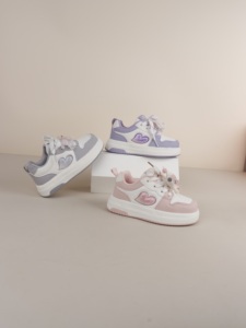 Sneakers <span class=keywords><strong>con</strong></span> Plateau per Bambine, <span class=keywords><strong>Scarpe</strong></span> Casual Antiscivolo <span class=keywords><strong>con</strong></span> Cuore, Comode e Leggere per Camminare, <span class=keywords><strong>con</strong></span> Graziosi Charm a Fiocco - Product Image 2