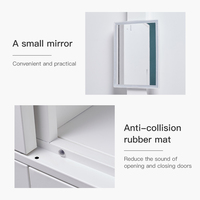 Casier de vestiaire en acier à cinq portes de haute qualité pour écoles, bureaux, hôpitaux et extérieurs – Armoire de rangement métallique