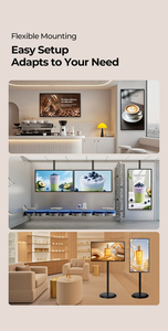 จอแสดงผลโฆษณาแบบติดผนังบางเฉียบขนาด 32–98 นิ้ว พร้อมระบบป้องกันแสงสะท้อน สำหรับร้านค้าปลีก ธนาคาร อาคารสำนักงาน - Product Image 4