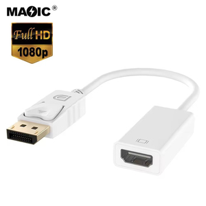 Adaptador de <span class=keywords><strong>Cable</strong></span> Magelei compatible con DP a HDMI macho a hembra para <span class=keywords><strong>HP</strong></span>/DELL Laptop Display Port a HDMI Converter <span class=keywords><strong>Cable</strong></span> compatible con 1080P - Product Image 2