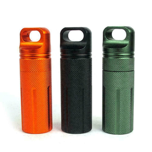 UKETA Outdoor Waterproof Metal Storage Case Pill Box Pill Storage Case