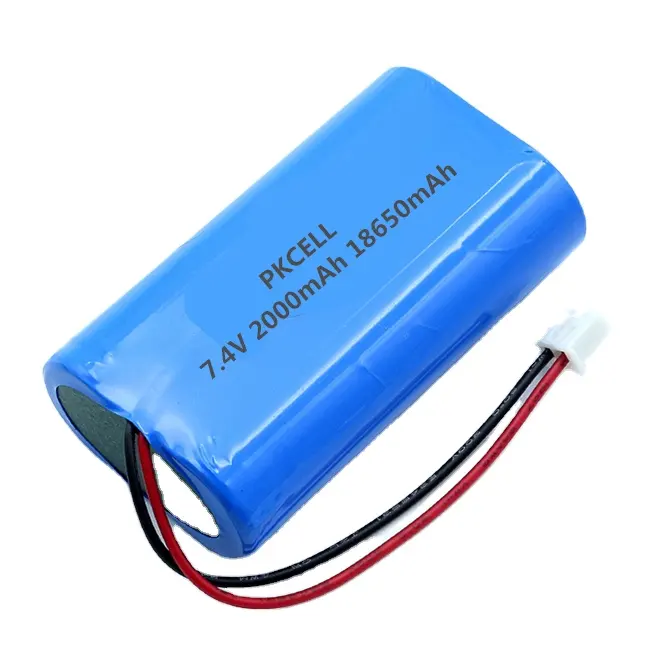 AI CCTV LED Light 7.4V Li-ion 18650 2000mah 2200mah 2600mah battery pack com NTC conector e placa PC CE UN38.3