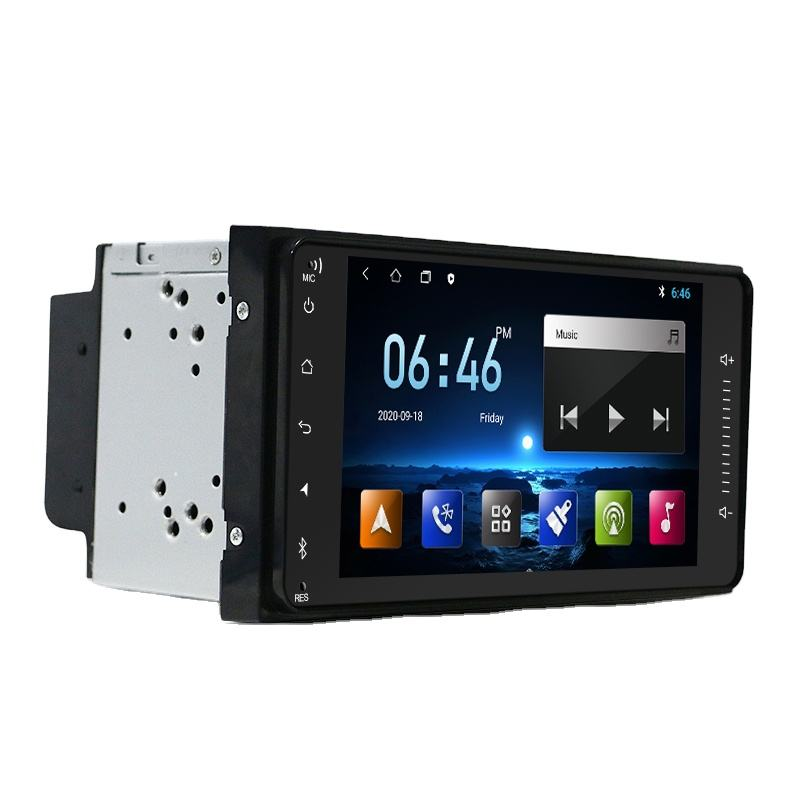 4-ядерный 7-дюймовый сенсорный экран 2G + 64G GPS-навигация Wi-Fi беспроводной Android Auto CarPlay автомобильное аудио стерео головное устройство для Toyota Corolla