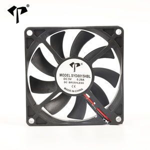 مروحة تبريد صينية 80 مم بمحمل أنبوبي صامتة تحتوي على زيت، تعمل بتيار مستمر 12 فولت و24 فولت، متوفرة بالجملة من المصنع، موديلات 8010 8015 8020 8025 - Product Image 5