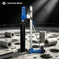 Perceuse à carottage diamantée pour béton DD35 3500W à 3 vitesses avec support, machine de perçage électrique à eau pour ouvertures de tuyaux et de câbles