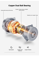 Ventilateur extracteur en ligne de 6 pouces (150 mm) avec pales en PP, ventilateur de conduit, pales en plastique, ventilateurs centrifuges ODM