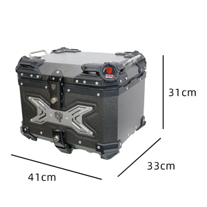 WENDUN Fabrication directe, boîte à bagages pour <span class=keywords><strong>moto</strong></span> de 45L, boîte latérale en aluminium gaufré coloré, excellent matériau en alliage pour l'utilisation de bagages - Product Image 6