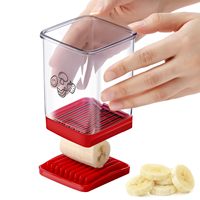 Nieuwe ABS Handmatige Fruit- en Groentesnijder Aardbeiensnijder Creatief Snijgereedschap voor Keuken Gebruik