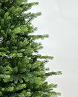 Yiwu 2026 Arbre de Noël Artificiel Articulé de Luxe de Haute Qualité en PE+PVC Écologique 210cm/7ft avec Lumières LED Blanc Chaud Certifié CE