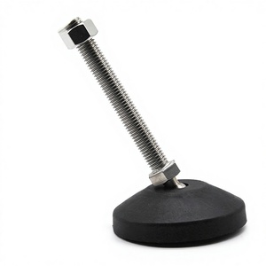 Pied de nivellement <span class=keywords><strong>réglable</strong></span> fileté avec base rotative, pied de nivellement articulé, patin coulissant pour meubles, pied de nivellement - Product Image 3