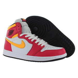 รองเท้าไนกี้ แอร์ จอร์แดน 1 เรโทร ไฮ โอจีสำหรับผู้ชาย สี: ไลท์ ฟิวชั่น เรด/ดำ/ขาว ของแท้ 100% - Product Image 5