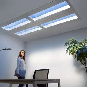 Beyaz yapay dekoratif lamba çatı aydınlatması panelleri Led Panel AYDINLATMA mavi gökyüzü sanal Sunlight