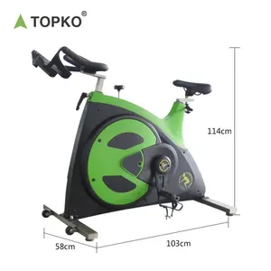 TOPKO חדר כושר מקצועי אופניים דינמיים להרזיה/ירידה במשקל ציוד כושר בקרה מגנטית אופני ספינינג אירוביים מקורה