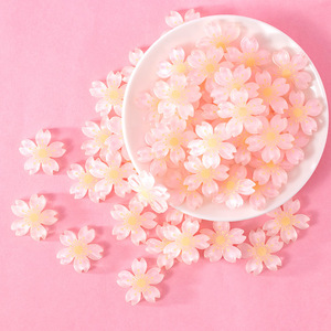 Decoraciones de flores de resina Sakura para proyectos de manualidades, accesorios hechos a mano, suministros de manualidades de plástico - Product Image 2