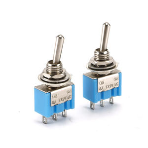 Кнопочный переключатель MTS-102 3-контактный 2-скоростной 6-мм кнопочный переключатель на синем мини-переключателе - Product Image 3