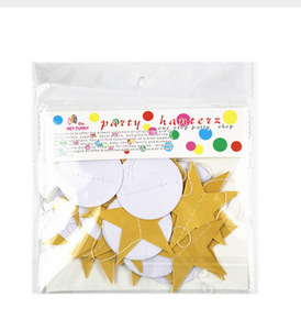 Décorations murales et fournitures pour fêtes : guirlandes étoiles dorées, bannières de fête, toiles de fond pour anniversaires, mariages et festivals - Product Image 6