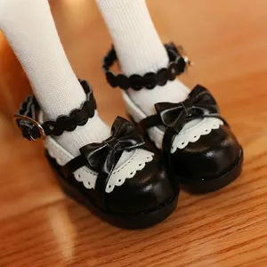 Fashionable Coco Style Leather Doll Shoes For 1/4 BJD Dolls 18 Inch Dolls