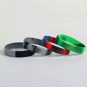 Bracelets en caoutchouc personnalisés, bracelets à motifs colorés, bracelets en silicone vierges pour hommes, femmes, adolescents et enfants, pour événements et fêtes - Product Image 4