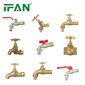 IFAN ISO15875 Venta caliente calidad garantizada latón Bibcock <span class=keywords><strong>grifo</strong></span> 1/2 "<span class=keywords><strong>3</strong></span>/<span class=keywords><strong>4</strong></span>" rojo latón al ras Bibcock <span class=keywords><strong>grifo</strong></span> - Product Image 5
