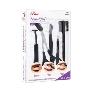 Herramientas de belleza y maquillaje: tijeras para recortar cejas, depiladores de cejas de acero inoxidable, peine para cejas, pinzas para cejas, depilador de cejas - Product Image 5