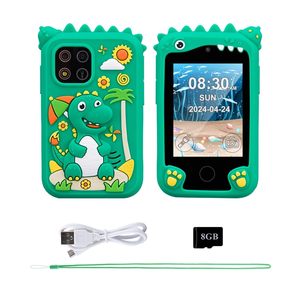 Kamera Digital Mainan Anak dengan Kamera Ganda, Layar Sentuh, Perekam Musik, Permainan Edukasi, Hadiah Dinosaurus Lucu untuk Anak-Anak - Product Image 1