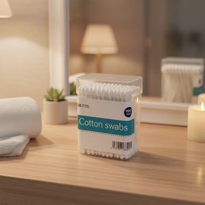 Vente en gros 100pcs <span class=keywords><strong>coton</strong></span>-<span class=keywords><strong>tige</strong></span> jetable à double tête <span class=keywords><strong>pour</strong></span> le <span class=keywords><strong>maquillage</strong></span> propre - Product Image 1