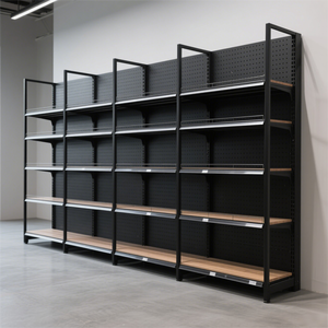 Zware Houten Metalen Planken Voor Detailhandel En Commerciële Supermarkt, Inclusief Gondel - Product Image 3