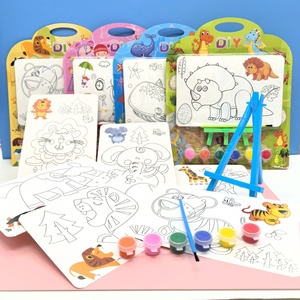 Ensemble de coloriage en papier pour enfants, parfait pour l'initiation à la peinture et au gribouillage, cadeau idéal pour la maternelle ; comprend des cartes à colorier, sans piles. - Product Image 1