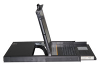 Pontron KVM-1704M Console KVM 17 pouces 1U pour montage en rack, 2 ports, avec clavier, moniteur et extenseur VGA TFT LED – En stock