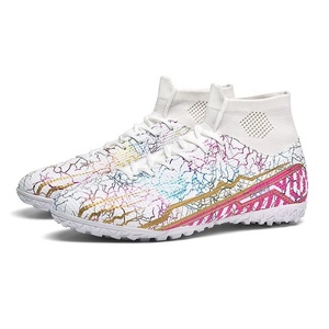 Zapatos de Fútbol para Adultos con Estampado Digital, Tacos Antideslizantes para Césped Artificial, de Caña Alta, Ligeros, con Amortiguación, para Verano/Invierno - Product Image 1