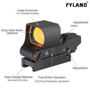 Săn Bắn tầm nhìn ban đêm phạm vi nhiệt cho đốm quang học Laser phụ kiện Red Dot Sight Long Range Tactical hồng ngoại phạm vi