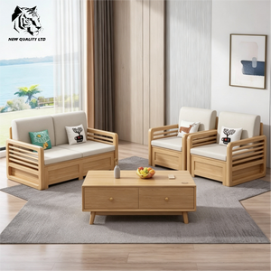 chinese factory good price customizable large stock ready to ship new design fabric sofa living room furniture wood storage sofa - Product Image 3