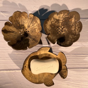Portasapone in <span class=keywords><strong>Legno</strong></span> <span class=keywords><strong>di</strong></span> Teak Naturale Antiscivolo per Bagno, Porta Sapone in <span class=keywords><strong>Legno</strong></span> per Doccia, Vassoio Porta Sapone, Supporto per Stoccaggio - Product Image 2