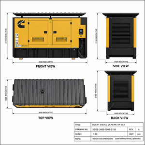 เครื่องกำเนิดไฟฟ้าดีเซลได้รับการรับรองมาตรฐาน CE&ISO ขนาด 10KW-1500KW 100kVA 200kVA 300kVA 600kVA 800kVA 1200kVA แบบเงียบ ราคาขาย - Product Image 3