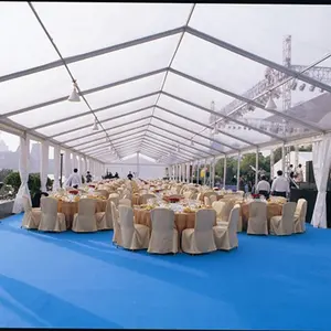 Good-look Outdoor Aluminum Clear Transparent Glass PVC Tents For Restaurant Trade Shows Wedding Sport Exhibition