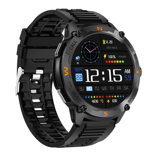 QW76 Smart Watch With GPS Heart Rate Health Monitoring 1.43 Inch AMOLED Screen Sport Fitness Tracker Smartwatch for Outdoor