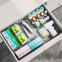 WANUO Ensembles de boîtes de rangement modulaires pour tiroirs, organiseurs de tiroirs rétractables en plastique PET