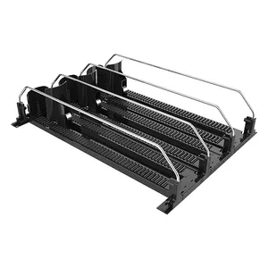 Preço de fábrica Supermercado Plástico Auto Feed Spring Loaded Garrafa Bebida Enlatada Bebida Água Roller Glide Prateleira Pusher System