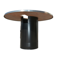 Pinnovo – table de barbecue coréenne commerciale, plusieurs Styles de barbecue, rondes, rectangulaires, pour la cuisine au restaurant