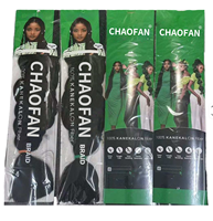 Cheveux synthétiques à tresser en vrac de 24 pouces, fibre haute température, pré-étirés, pour tresses jumbo, vente en gros